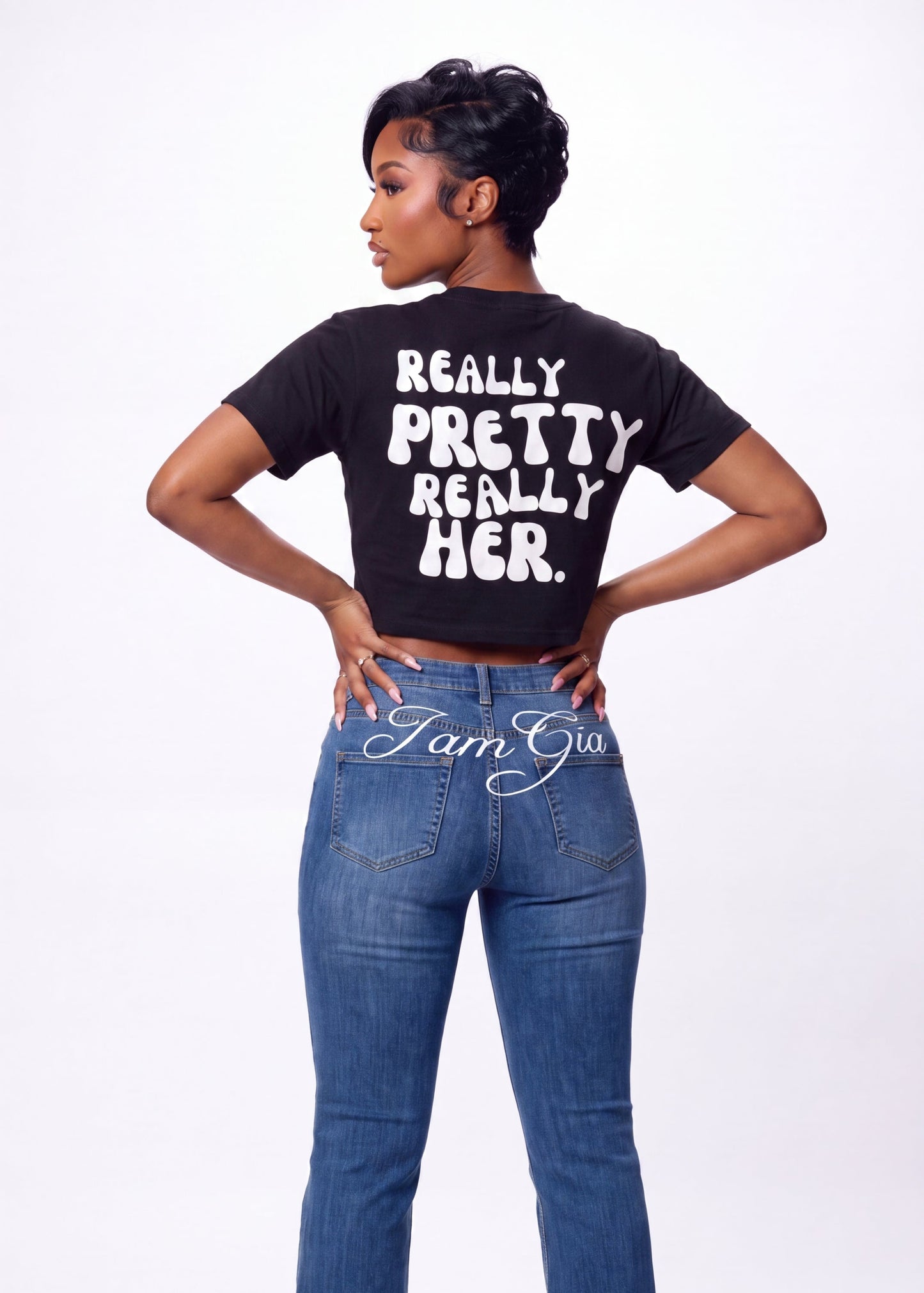Noir Pretty Privilege Baby Tee